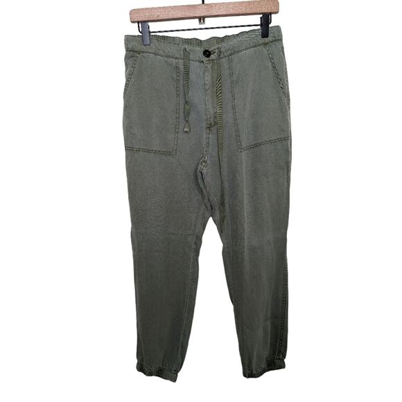 Sundance Army Green Tencel Joggers | Size Small - Picture 1 of 11